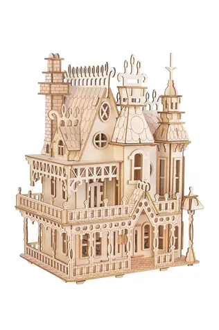 Woodcraft Dřevěné 3D puzzle Fantasy vila / 268 dílků / od 14 let / Obtížnost: střední 