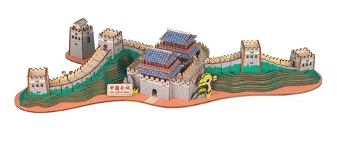 Woodcraft Dřevěné 3D puzzle Velká čínská zeď / 303 dílků / od 8 let / Obtížnost: jednoduchá 