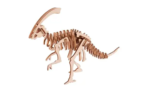 Woodcraft Dřevěné 3D puzzle Parasaurolophus - 31 dílků / od 8 let / Obtížnost: jednoduchá