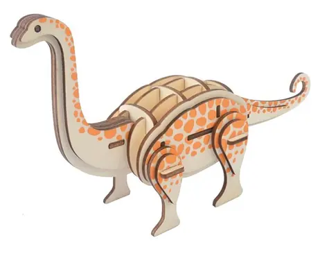 Woodcraft Dřevěné 3D puzzle Brontosaurus / 36 dílků / od 8 let / Obtížnost: jednoduchá 