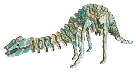 Woodcraft Dřevěné 3D puzzle Diplodocus / 40 dílků / od 8 let / Obtížnost: jednoduchá 