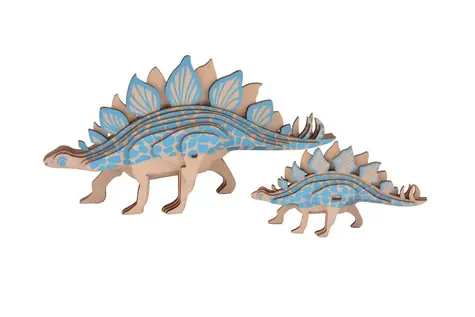 Woodcraft Dřevěné 3D puzzle Stegosarus 2v1 / 27 dílků / od 8 let / Obtížnost: jednoduchá 