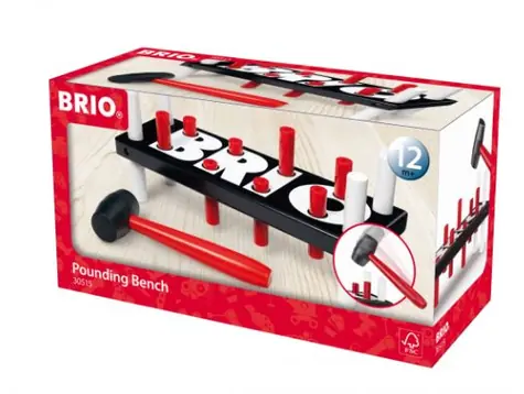 BRIO Zatloukaní kolíků / od 2 let 