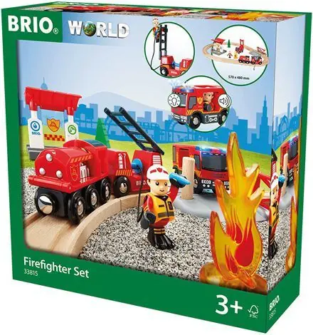 BRIO Vláčkodráha - hasičská sada / od 3 let 