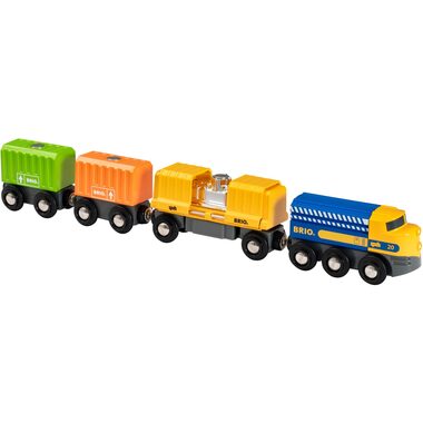 BRIO Nákladní vlak se třemi vagony / od 3 let  