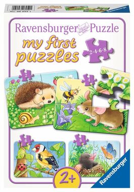 Ravensburger Moje první puzzle Roztomilá zahradní zvířátka 2/4/6/8 dílků / od 2 let 