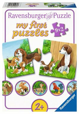 Ravensburger Moje první puzzle Zvířátka na dvoře 9x2 dílků / od 2 let 