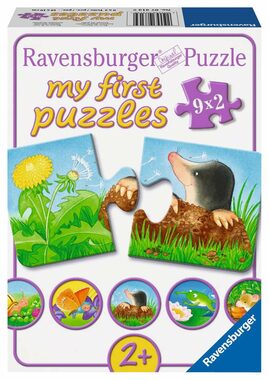 Ravensburger Moje první puzzle Zvířátka na zahradě 9x2 dílků / od 2 let 