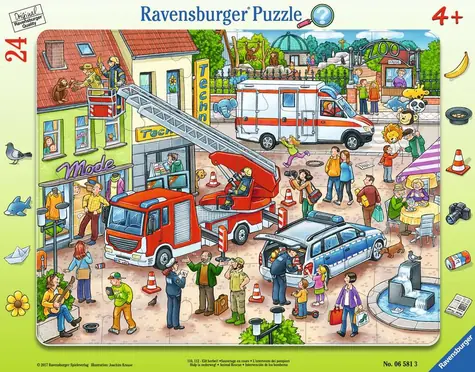 Ravensburger Hasiči a policisté - 24 dílků / od 4 let 