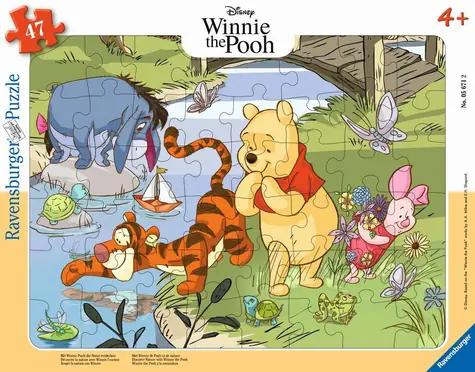 Ravensburger Disney: Medvídek Pú objevuje přírodu / 47 dílků / od 4 let 
