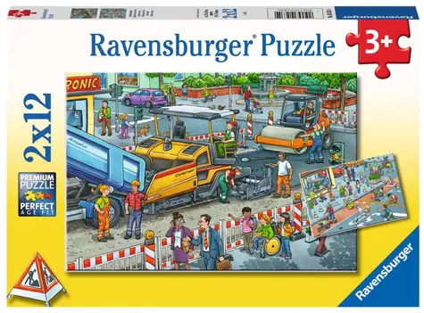 Ravensburger Stavební práce - 2x12 dílků / od 3 let 