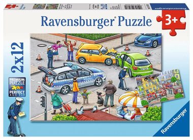 Ravensburger Záchranné složky v akci - 2x12 dílků / od 3 let 