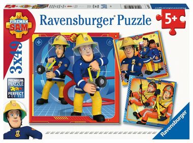 Ravensburger Požárník Sam zachraňuje - 3x49 dílků / od 5 let 