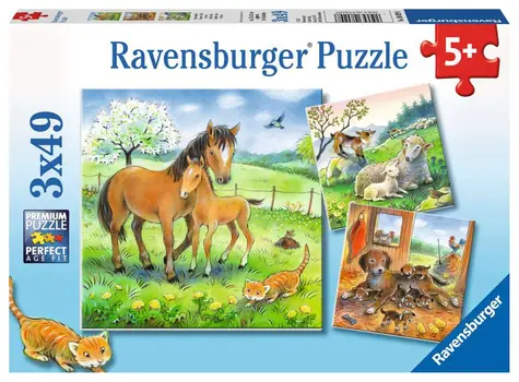 Ravensburger Čas na objetí / 3x49 dílků / od 5 let 