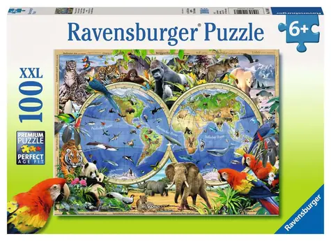 Ravensburger Zvířata naší planety / 100 dílků  / od 6 let 