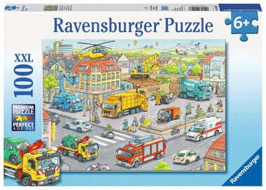 Ravensburger Stroje ve městě / 100 dílků  / od 6 let 