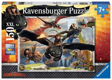 Ravensburger Jak vycvičit draka: Vycvičení draci / 150 dílků / od 7 let 