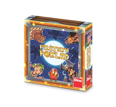 DINO Pirátská truhlice - Dětská hra / Délka hry: 20 minut / Počet hráčů: 2-4 / od 8 let