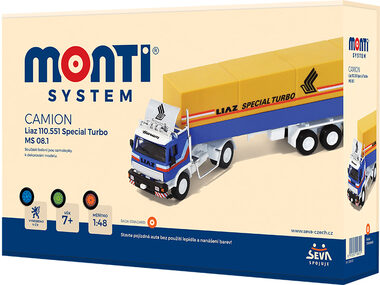 SEVA Stavebnice Monti Camion / 50 dílků / měřítko: 1: 48 / od 6 let