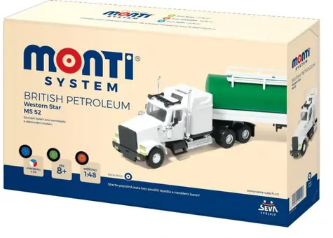 SEVA Stavebnice Monti British Petroleum / 200 dílků / měřítko: 1:48 / od 8 let