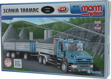 SEVA Stavebnice Monti Scania Tarmac / 200 dílků / měřítko: 1:48 / od 8 let