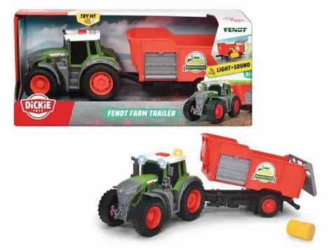 Dickie Farm Traktor Fendt s přívěsem 26cm / od 3 let