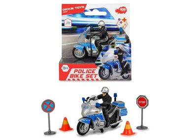 Dickie SOS Policejní motocykl 10 cm s příslušenstvím / od 3 let