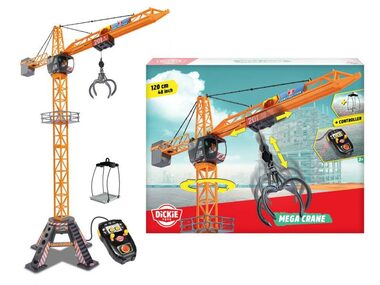 Dickie RC Jeřáb Mega Crane 120 cm na kabel / RC model jeřábu / od 3 let