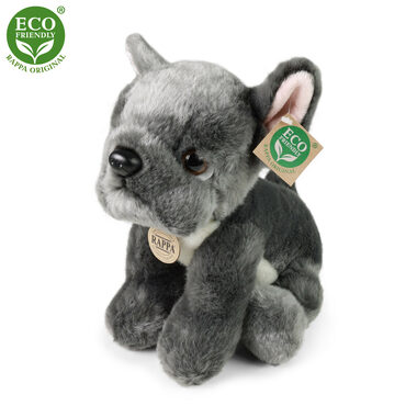 RAPPA Plyšový pes Francouzský buldoček sedící 30 cm / ECO-FRIENDLY / od 0 měsíců