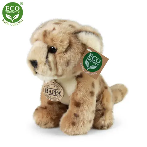 RAPPA Plyšový gepard sedící 18 cm / ECO-FRIENDLY / od 0 měsíců