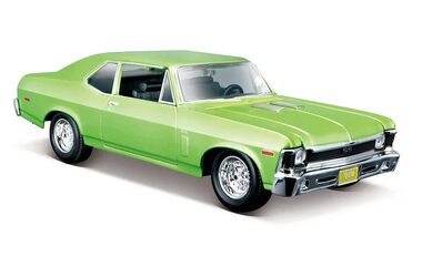 Maisto Chevrolet Nova SS 1970 metal světle zelená / měřítko: 1:24 / od 3 let
