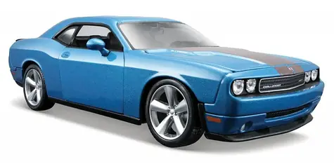 Maisto Dodge Challenger SRT8 2008 metal modrá / měřítko: 1:24 / od 3 let