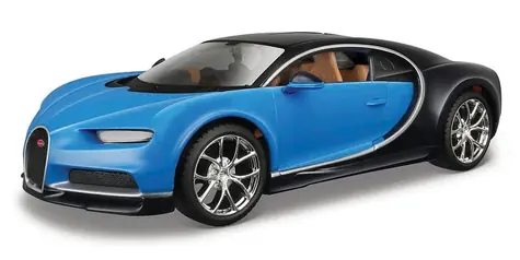 Maisto - ASSEMBLY LINE Bugatti Chiron modrá / měřítko: 1:24 / od 3 let