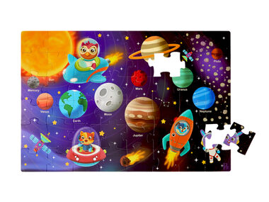 B-Toys Puzzle Sluneční soustava / 48 dílků / maxi / od 3 let
