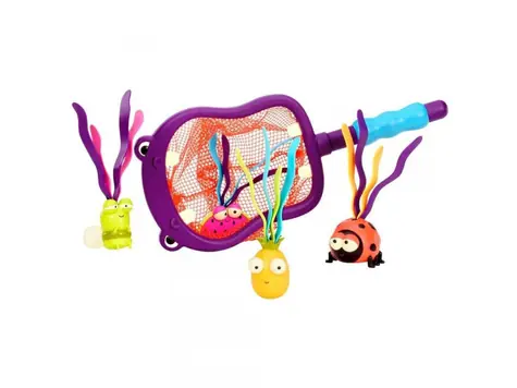B-Toys Podběrák s hračkami potápění Hroch Hubba / od 3 let