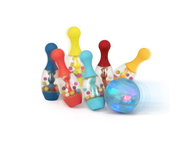 B-Toys Bowling sada se svítící koulí / od 2 let