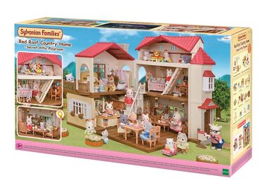 Sylvanian Families: Patrový dům s červenou střechou a se světly / od 3 let