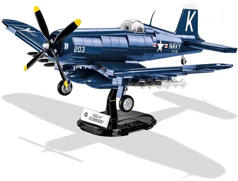 COBI 2417 Americký bitevní letoun F4U-4 Corsair / 1:32 / 520 kostek / 1 figurka / od 8 let