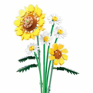 Sluban Flowers M38-B1121A Slunečnice s kopretinami / LEGO - kompatibilní / Počet figurek|dílků: 0 | 329 / od 6 let