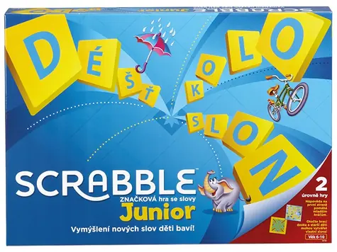 Mattel Y9738 Scrabble Junior / Jazyková verze: CZ / od 6 let
