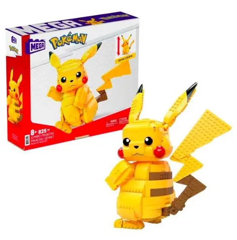 Mattel FVK81 MEGA Bloks - Pokemon: Jumbo Pikachu / 825 dílků / od 8 let 