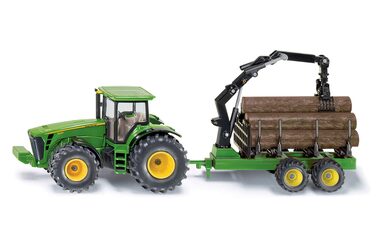 SIKU Farmer - Traktor John Deere s lesním přívěsem / 1:50 / od 3 let 