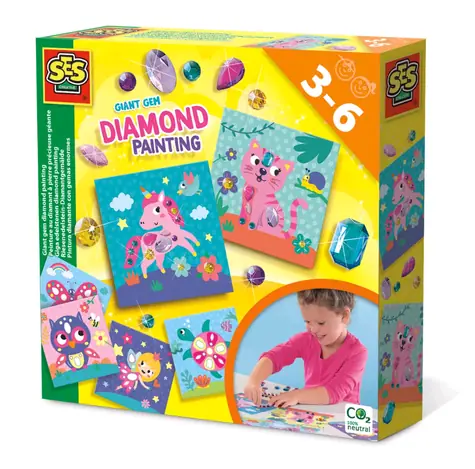 SES Malování a tvoření - diamantová zvířátka / od 3 let 