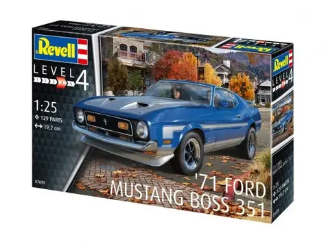 Revell 07699 71 Ford Mustang Boss 351 / Plastikový model / 1:25
