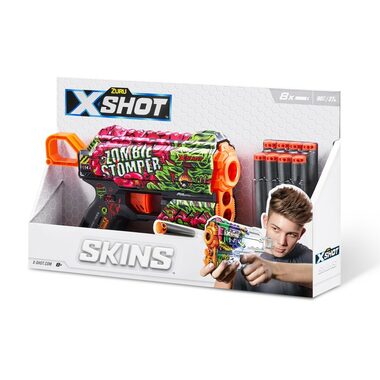 ZURU X-Shot Skins Flux vzor A / Dětská pistole / 8 šipek / od 8 let 