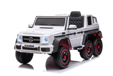 Eljet Dětské elektrické auto Mercedes G63 - 6 kol bílá / 4x25 W / Rychlost: 3-8 km-h / Nosnost: 25 kg 