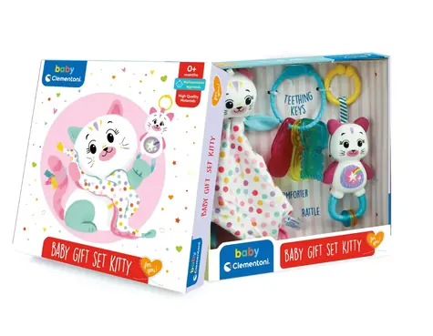 Clementoni Clemmy baby - Sada můj první plyšák - Koťátko / od 0 měsíců