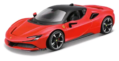 Maisto - ASSEMBLY LINE Ferrari SF90 Stradale červená / měřítko 1:24 / od 3 let