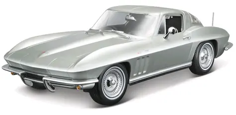 Maisto 1965 Chevrolet Corvette metal světle modrá / měřítko 1:18 / od 3 let