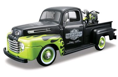 Maisto Harley-Davidson Custom 1948 Ford F-1 Pickup + 1948 FL Panhead / měřítko 1:24 / od 8 let